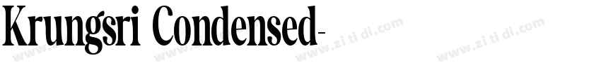 Krungsri Condensed字体转换